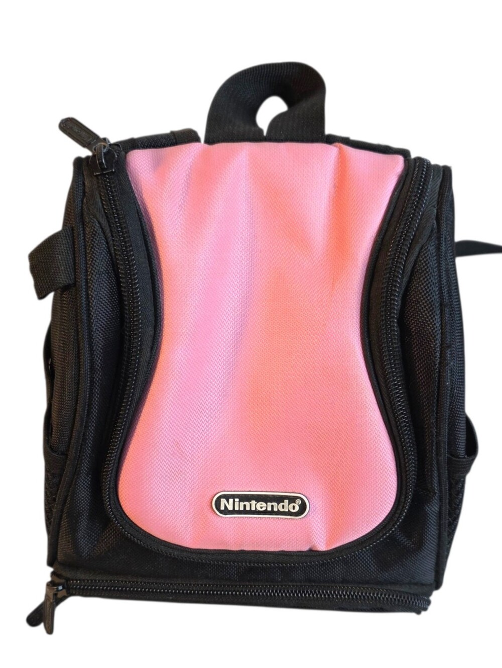 Nintendo Pink & Black Portable Gameboy DS Game Console Carry Case Mini Backpac